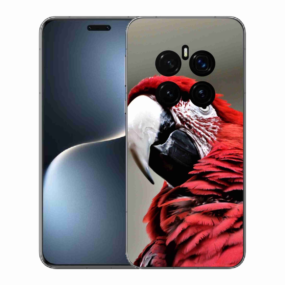 Gélový kryt mmCase na Honor Magic 7 Pro 5G - papagáj ara červený