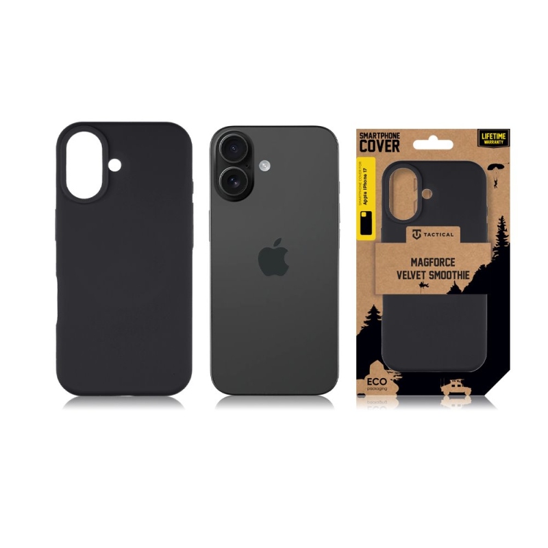 Taktický kryt MagForce Velvet Smoothie pre Apple iPhone 17 Asphalt
