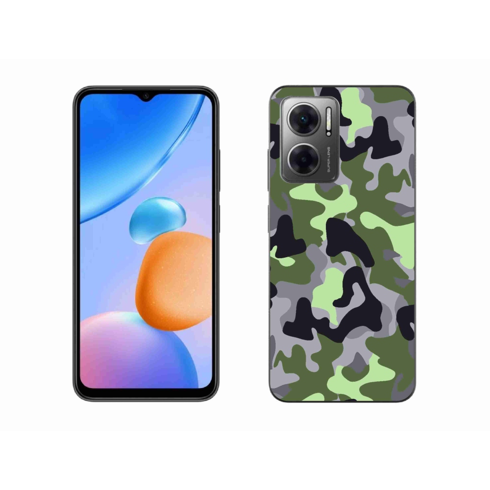 Gélový kryt mmCase na Xiaomi Redmi 10 5G - maskáčový vzor 7