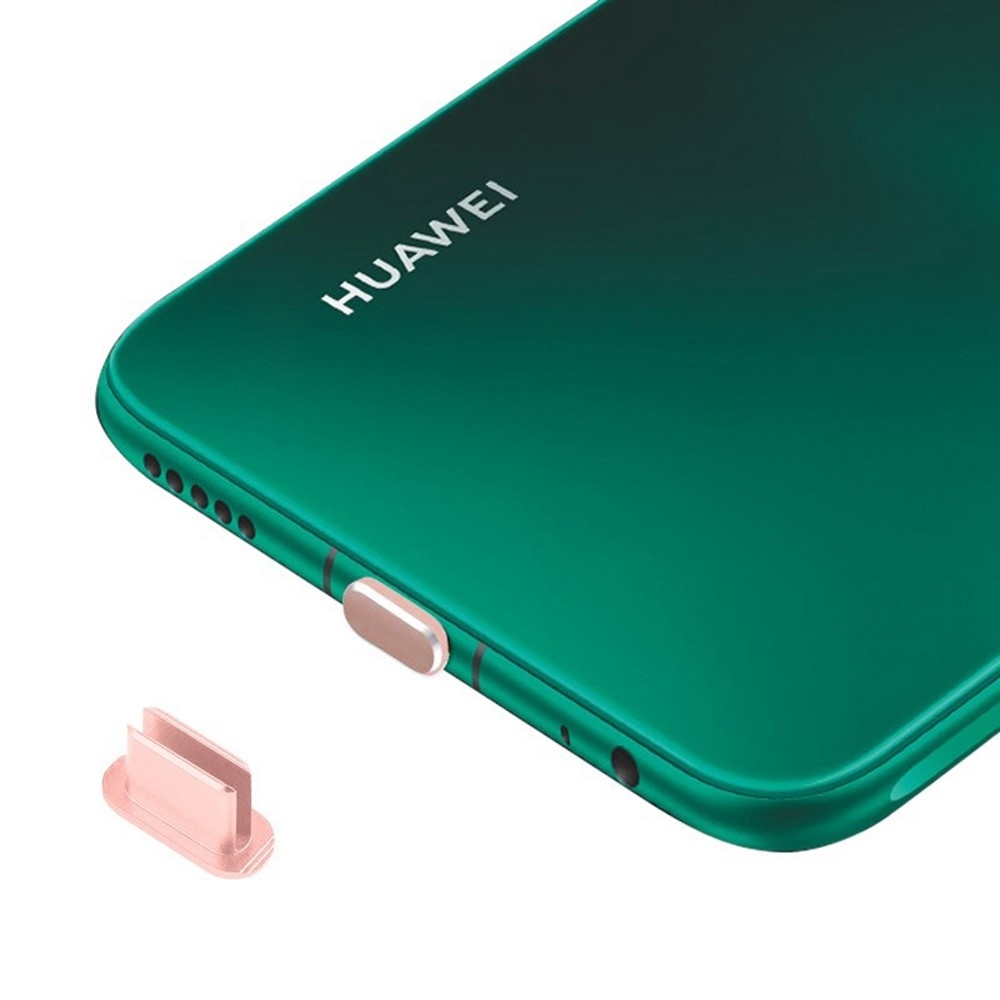 Hliníková krytka proti prachu pre USB-C port - ružovozlatá