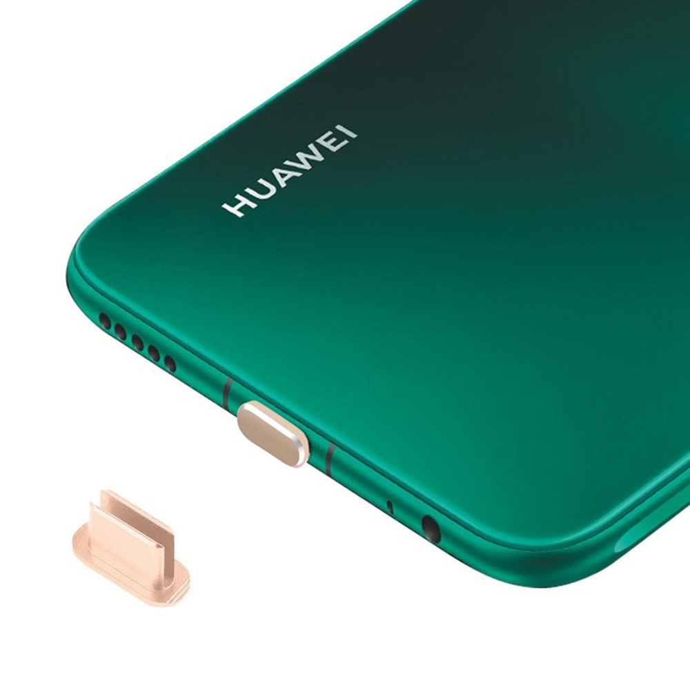 Hliníková krytka proti prachu pre USB-C port - zlatá