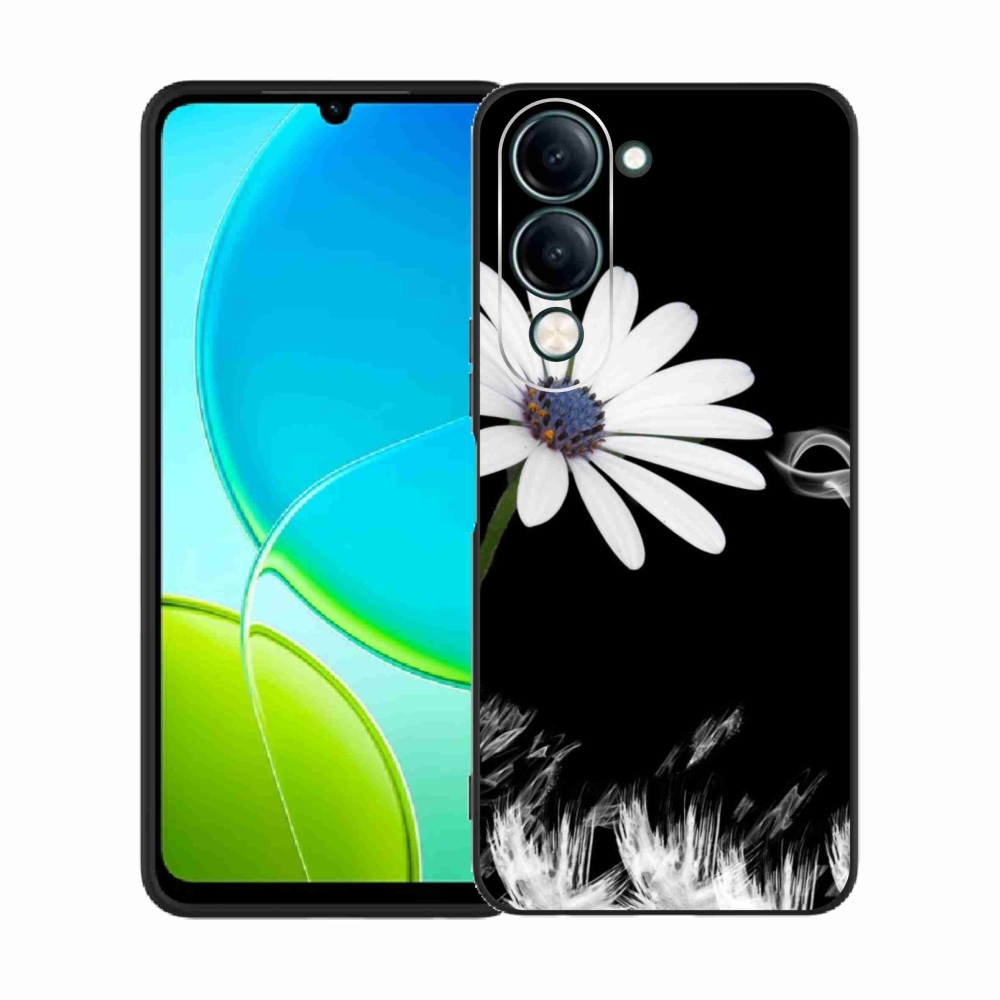 Gélový kryt mmCase na Vivo Y29s 5G - biela kvetina