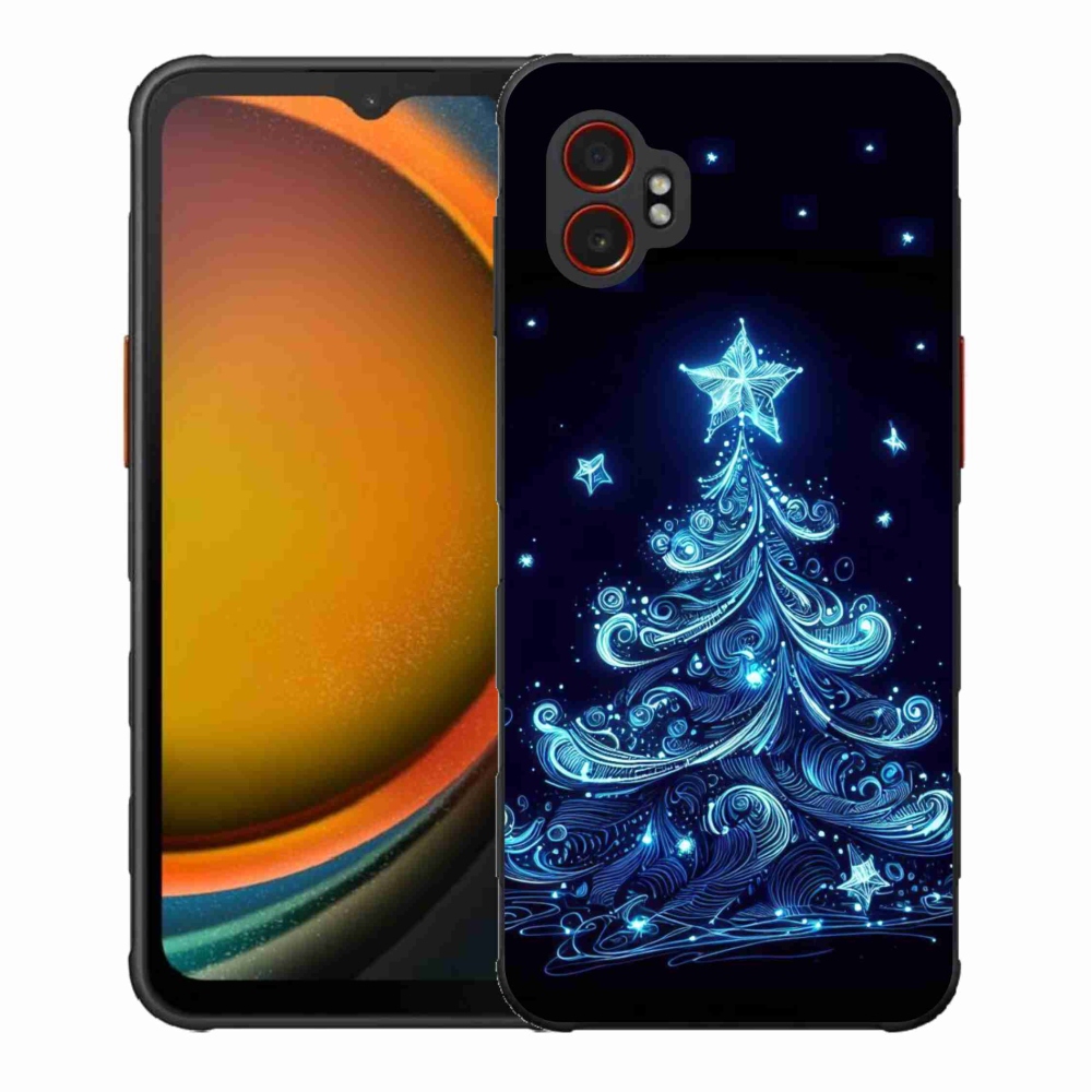 Gélový kryt mmCase na Samsung Galaxy Xcover 7 Pro - neónový vianočný stromček 4