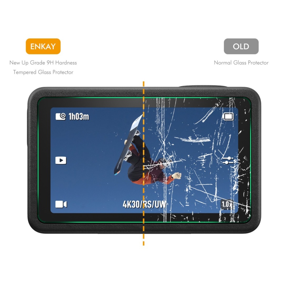 ENKAY tvrdené sklo na displej pre DJI Osmo Action 4 a 3