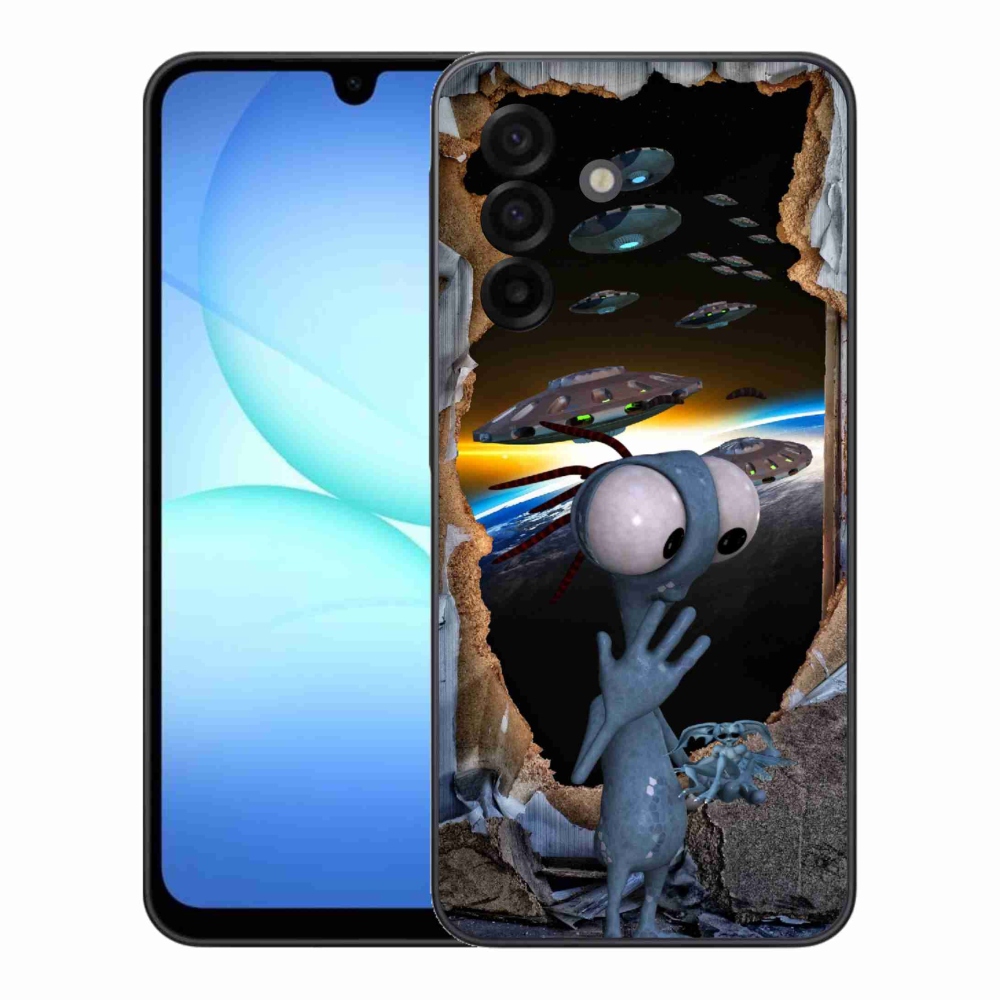 Gélový kryt mmCase na Samsung Galaxy A17 5G - mimozemšťan