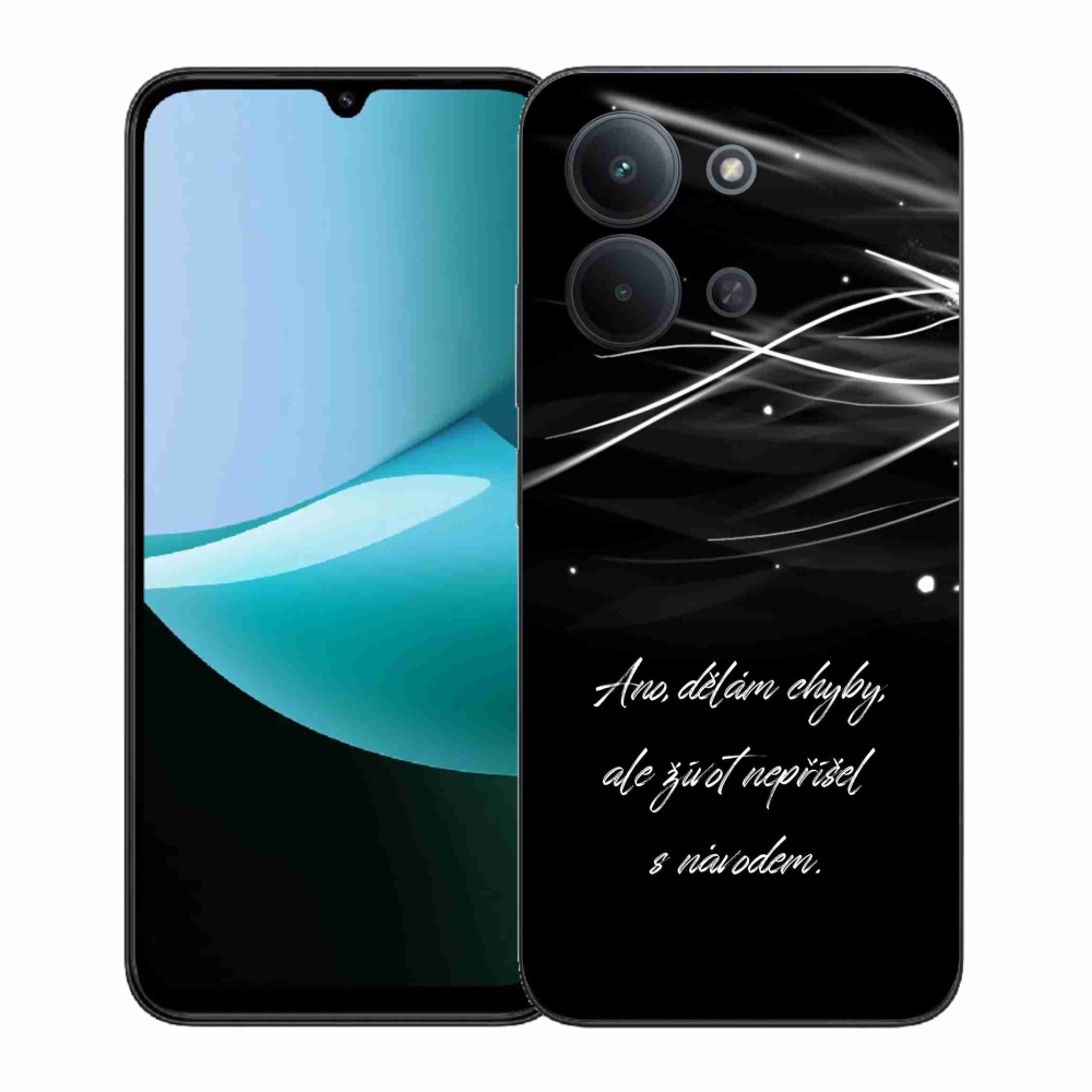 Gélový kryt mmCase na Xiaomi Redmi 15C 4G (171mm)/Poco C85 4G (171mm) - citát čierne pozadie