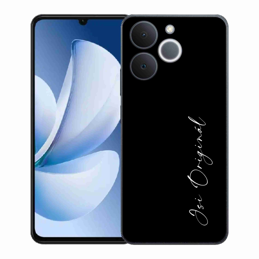 Gélový kryt mmCase na Realme Note 70T - si originál čierne pozadie