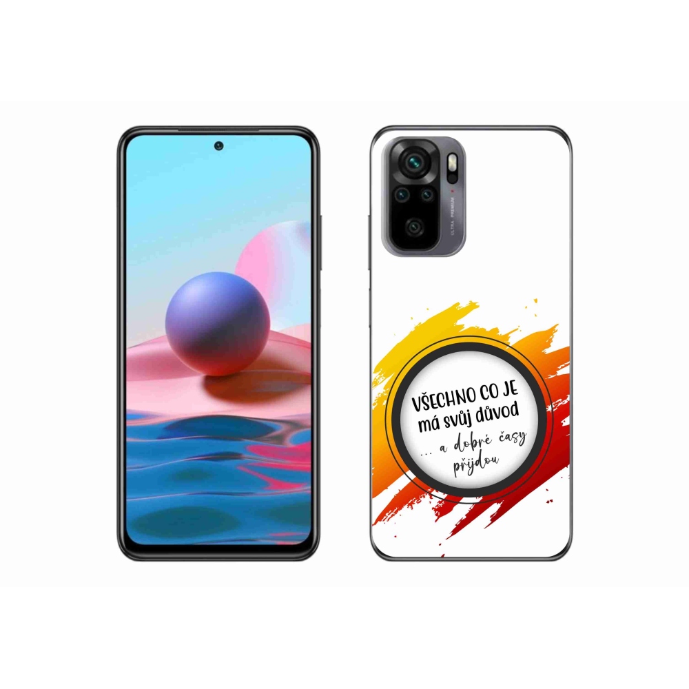 Gélový kryt mmCase na Xiaomi Redmi Note 10S - citát 3 biele pozadie
