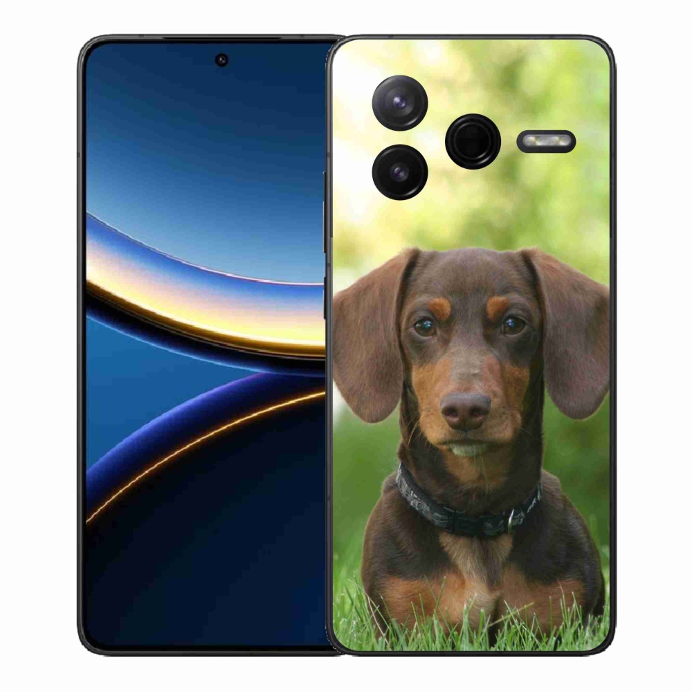 Gélový kryt mmCase na Xiaomi Poco F7 Pro - hnedý jazvečík