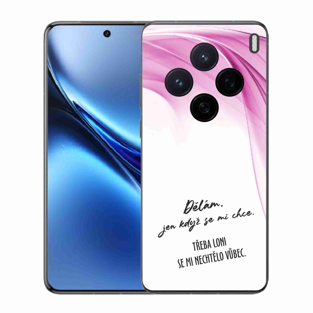 Gélový kryt mmCase na Vivo X200 5G - vtipný text 12 biele pozadie