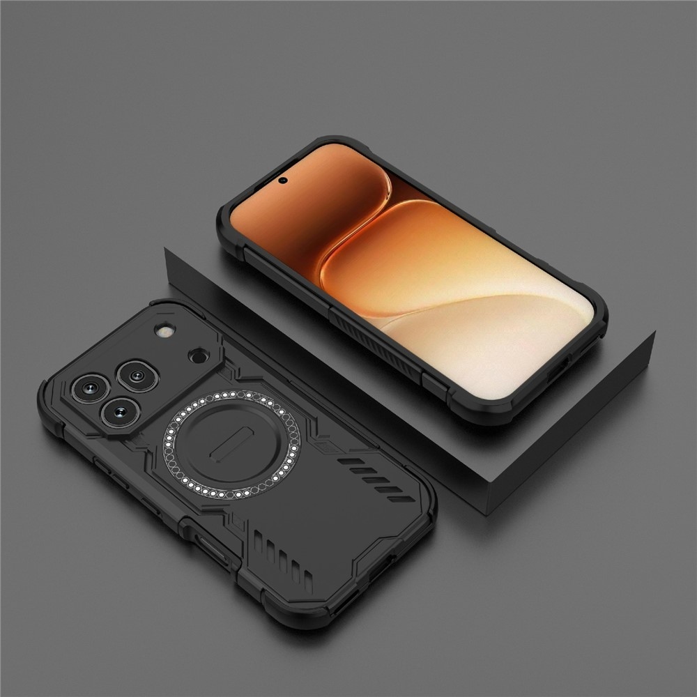 Hollow odolný kryt s MagSafe na Honor 600 Pro 5G - čierny