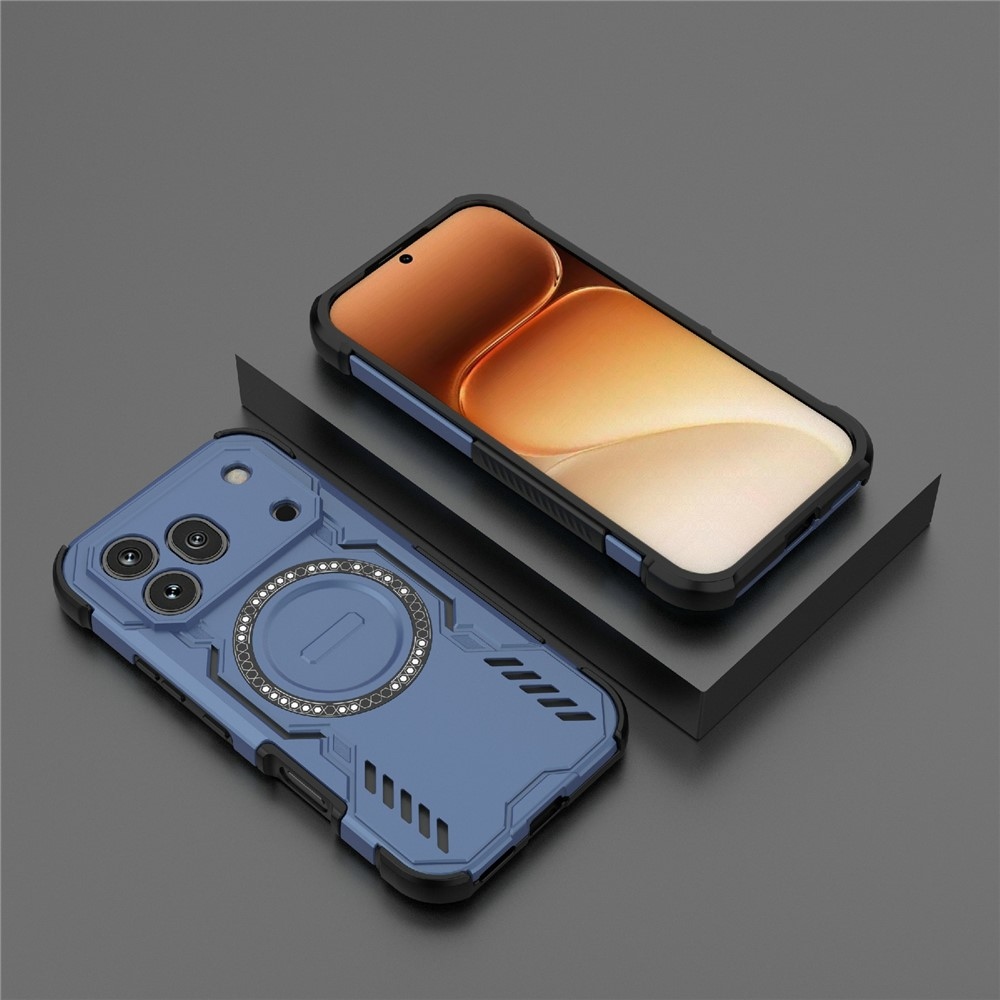 Hollow odolný kryt s MagSafe na Honor 600 Pro 5G - modrý