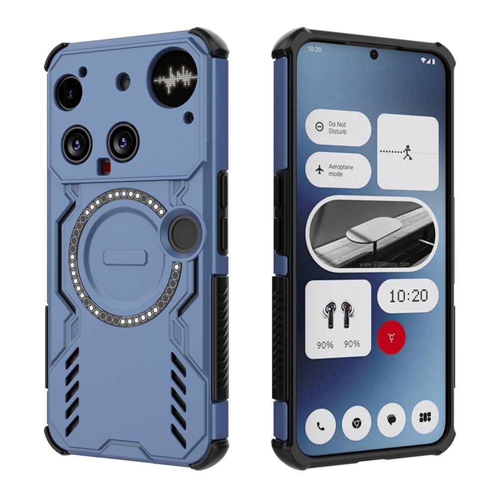 Hollow odolný kryt s MagSafe na Nothing Phone (3) 5G - modrý