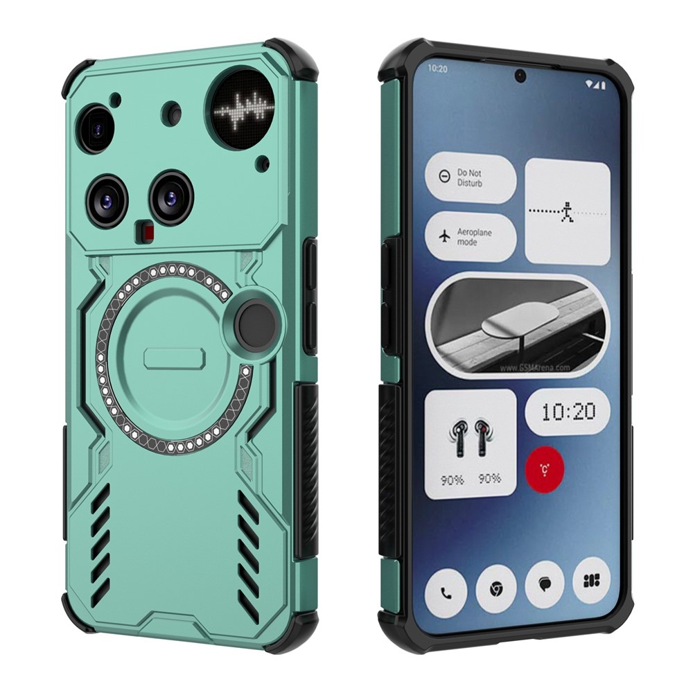 Hollow odolný kryt s MagSafe na Nothing Phone (3) 5G - zelený