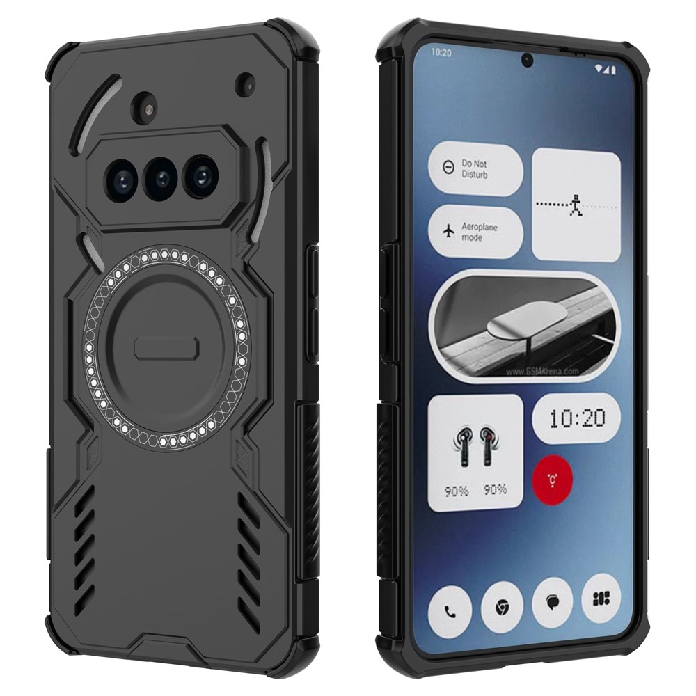 Hollow odolný kryt s MagSafe na Nothing Phone (3a) - čierny