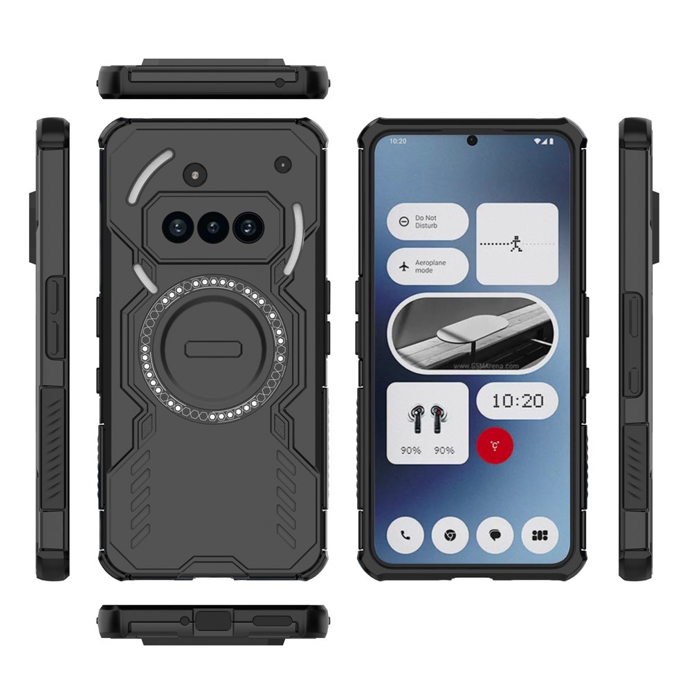 Hollow odolný kryt s MagSafe na Nothing Phone (3a) - čierny