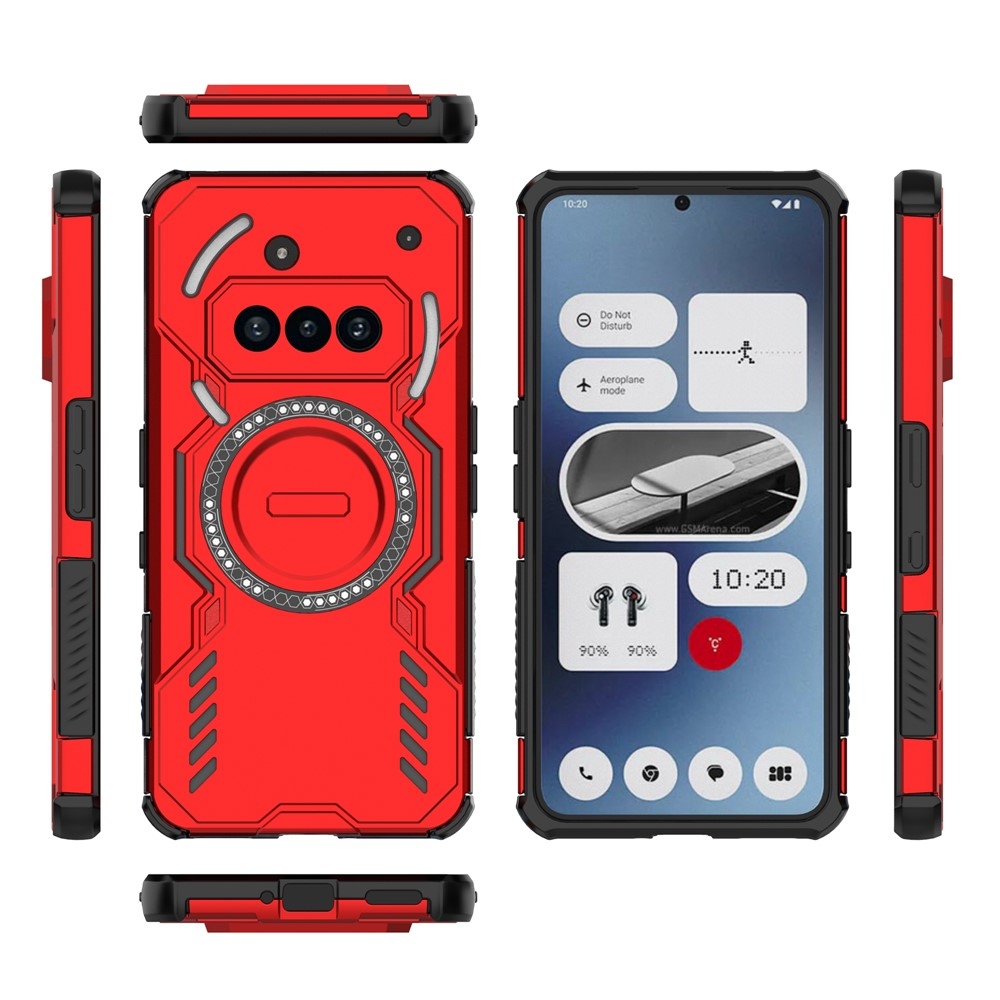 Hollow odolný kryt s MagSafe na Nothing Phone (3a) - červený