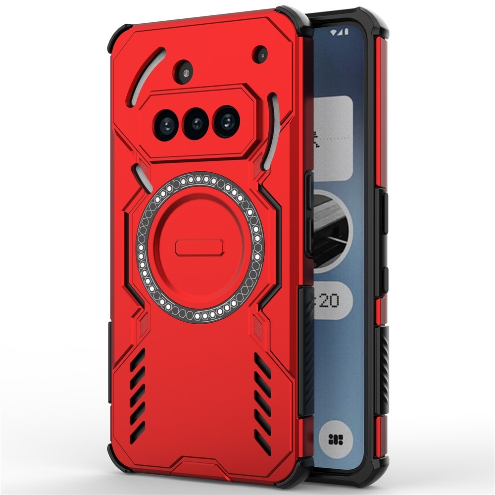 Hollow odolný kryt s MagSafe na Nothing Phone (3a) - červený