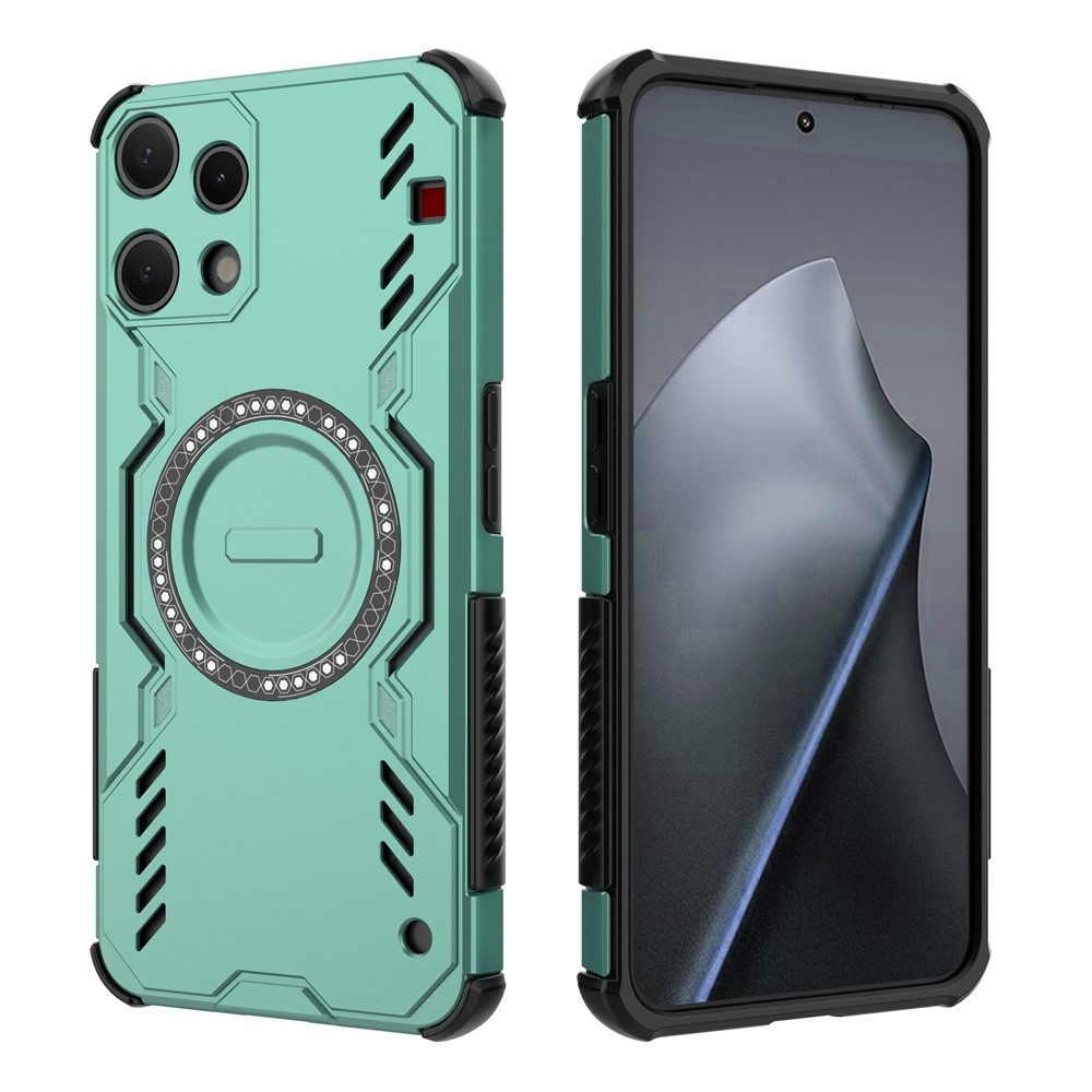 Hollow odolný kryt s MagSafe na Nothing Phone (3a) Lite 5G - zelený