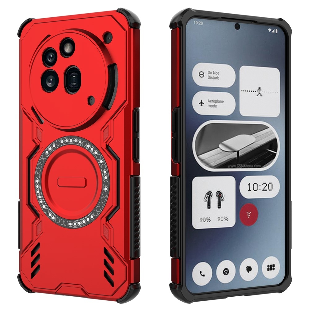 Hollow odolný kryt s MagSafe na Nothing Phone (3a) Pro - červený