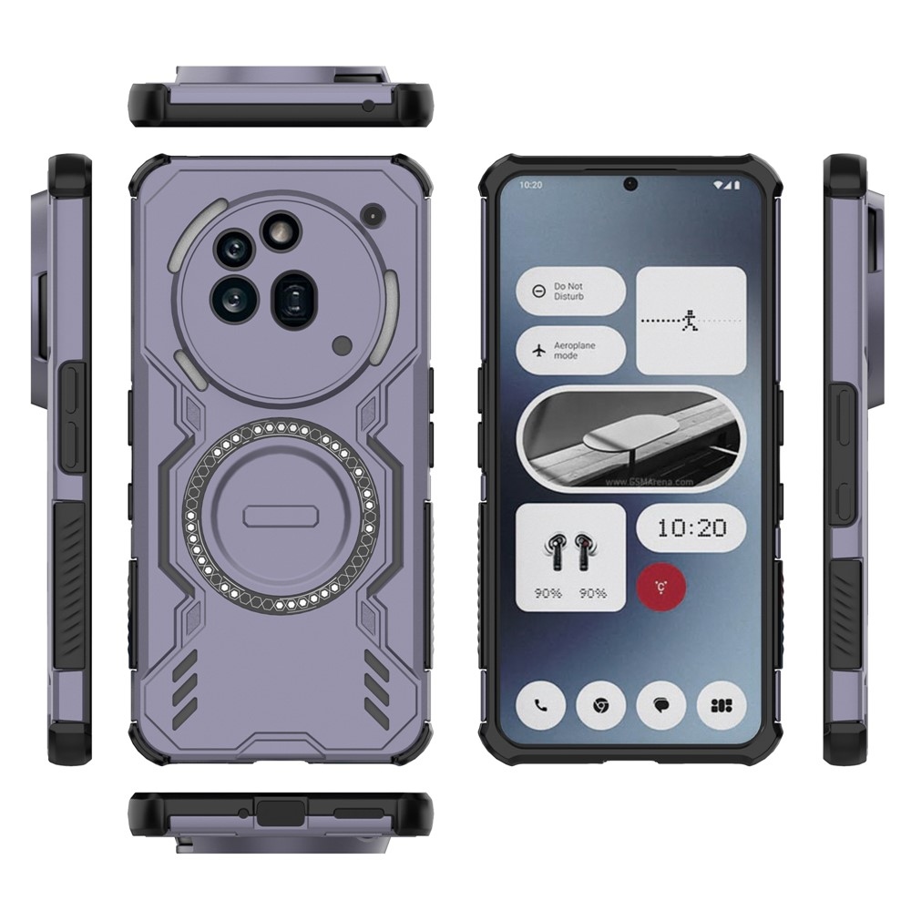 Hollow odolný kryt s MagSafe na Nothing Phone (3a) Pro - fialový