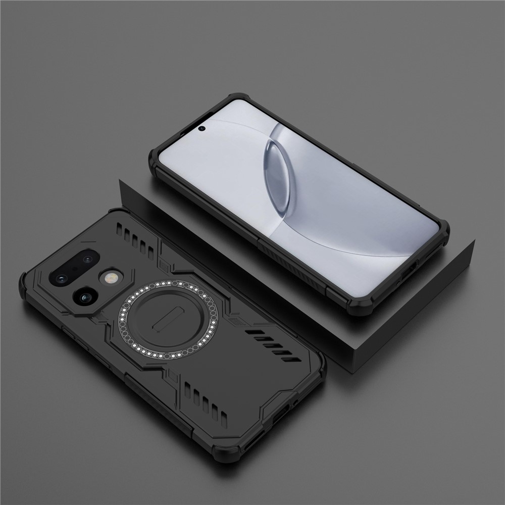 Hollow odolný kryt s MagSafe na Realme 16 Pro + 5G - čierny