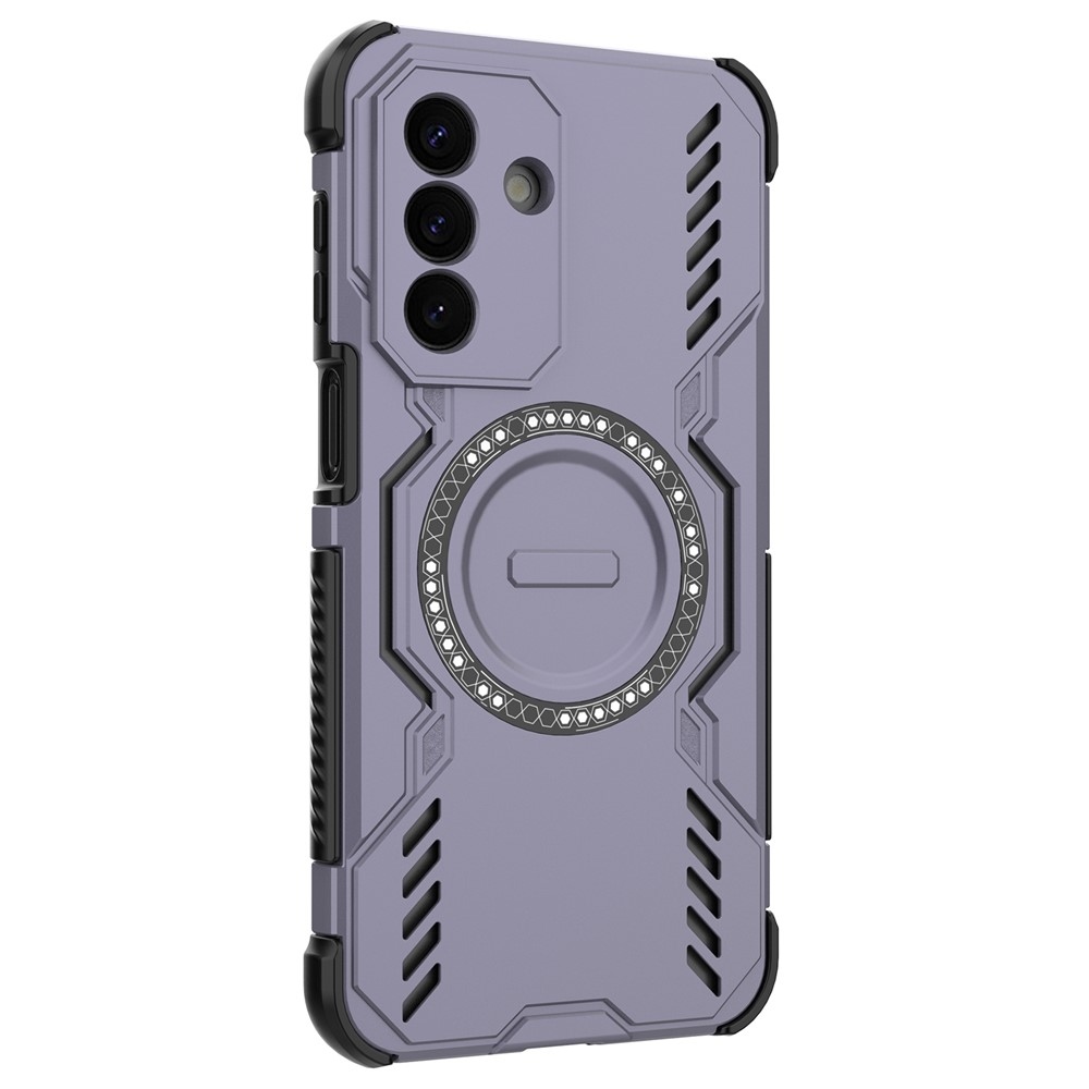 Hollow odolný kryt s MagSafe na Samsung Galaxy A27 - fialový