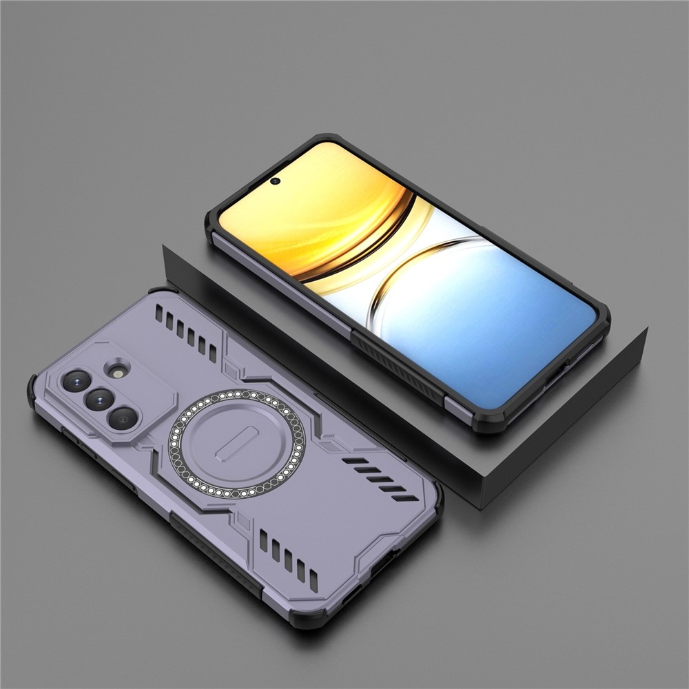 Hollow odolný kryt s MagSafe na Samsung Galaxy A57 5G - fialový