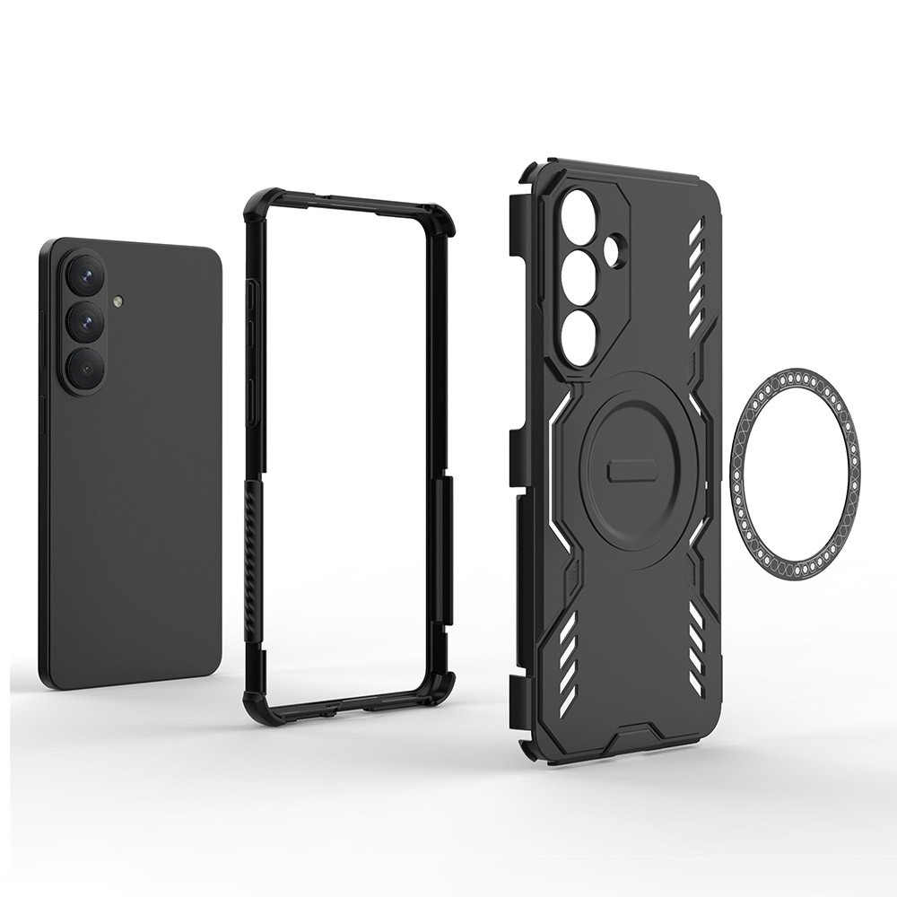 Hollow odolný kryt s MagSafe na Samsung Galaxy S26+ - čierny