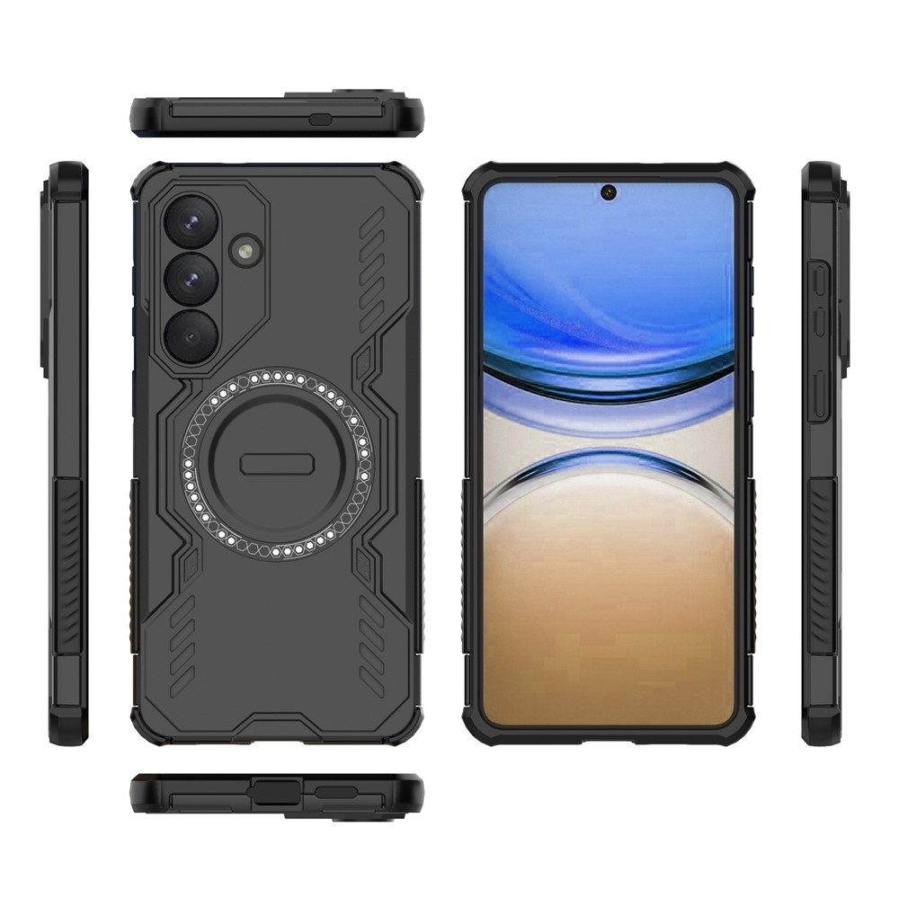 Hollow odolný kryt s MagSafe na Samsung Galaxy S26+ - čierny