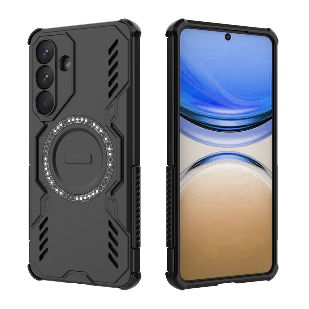 Hollow odolný kryt s MagSafe na Samsung Galaxy S26+ - čierny