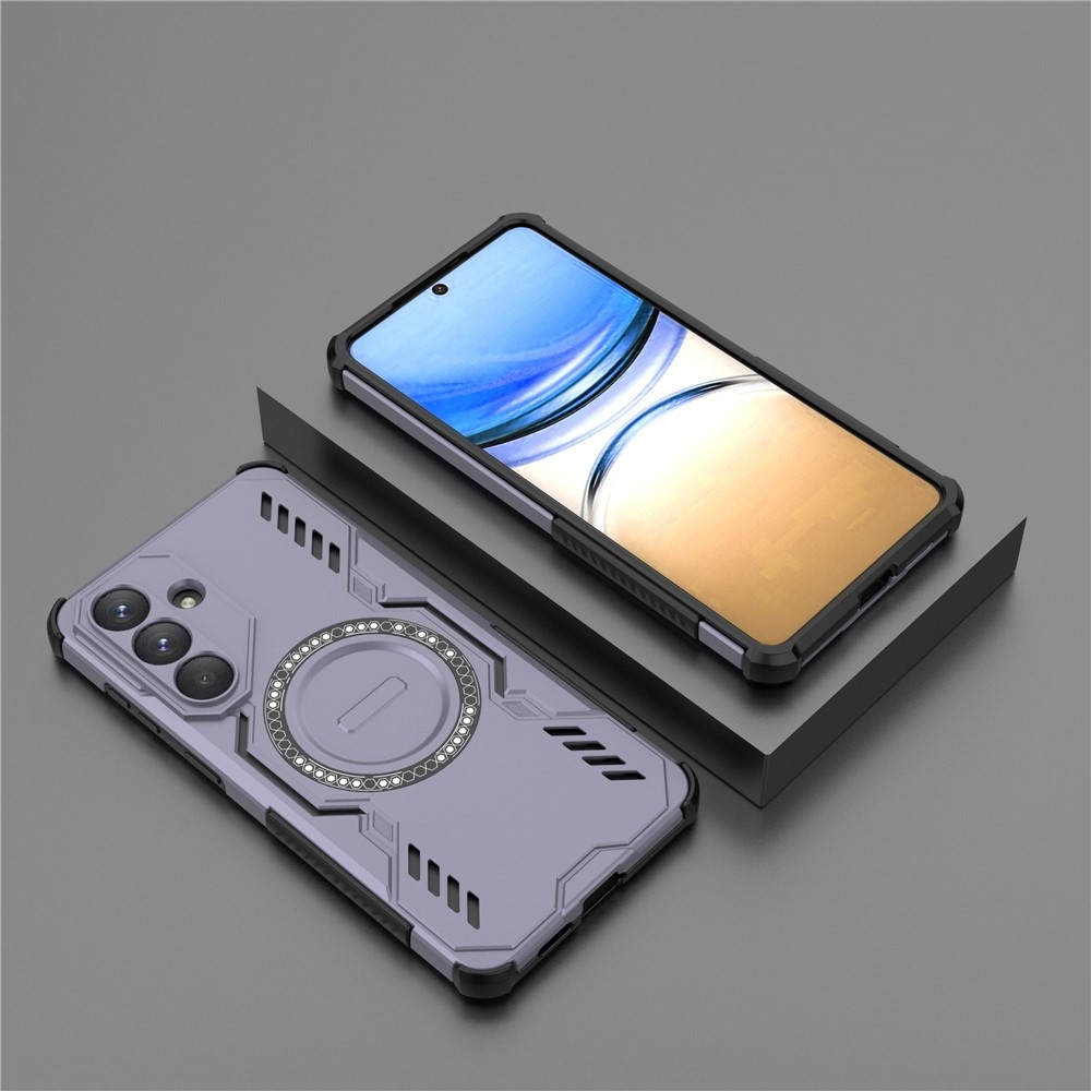 Hollow odolný kryt s MagSafe na Samsung Galaxy S26+ - fialový