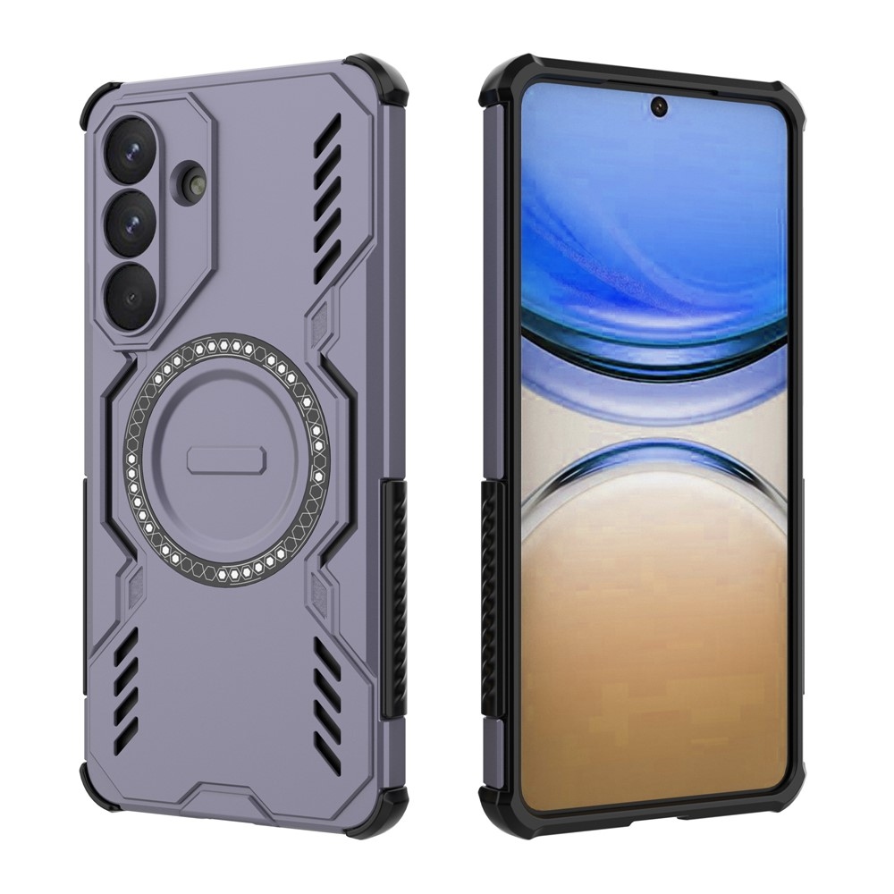 Hollow odolný kryt s MagSafe na Samsung Galaxy S26+ - fialový