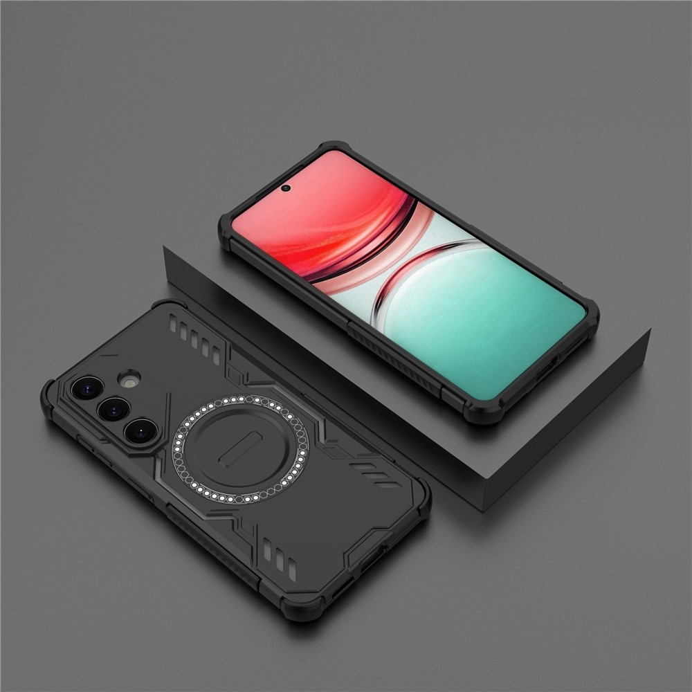 Hollow odolný kryt s MagSafe na Samsung Galaxy S26/S26 Pro - čierny