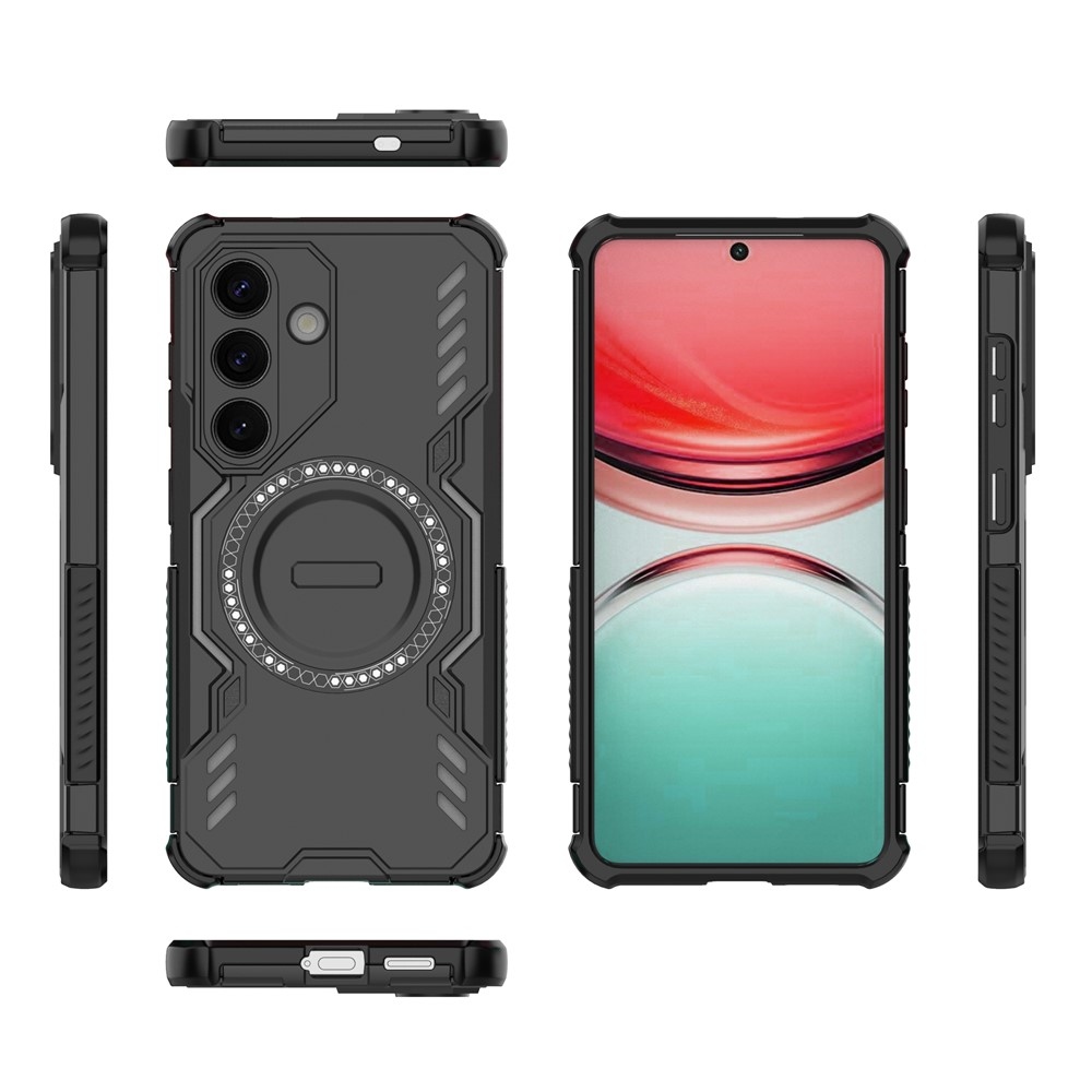 Hollow odolný kryt s MagSafe na Samsung Galaxy S26/S26 Pro - čierny