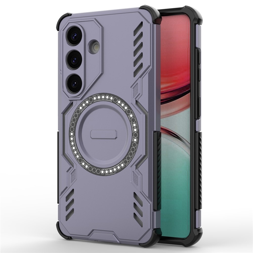 Hollow odolný kryt s MagSafe na Samsung Galaxy S26/S26 Pro - fialový