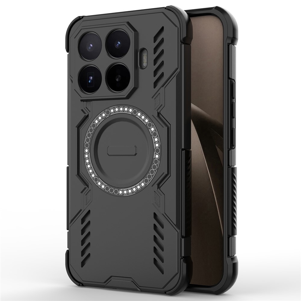 Hollow odolný kryt s MagSafe na Xiaomi 17T Pro - čierny