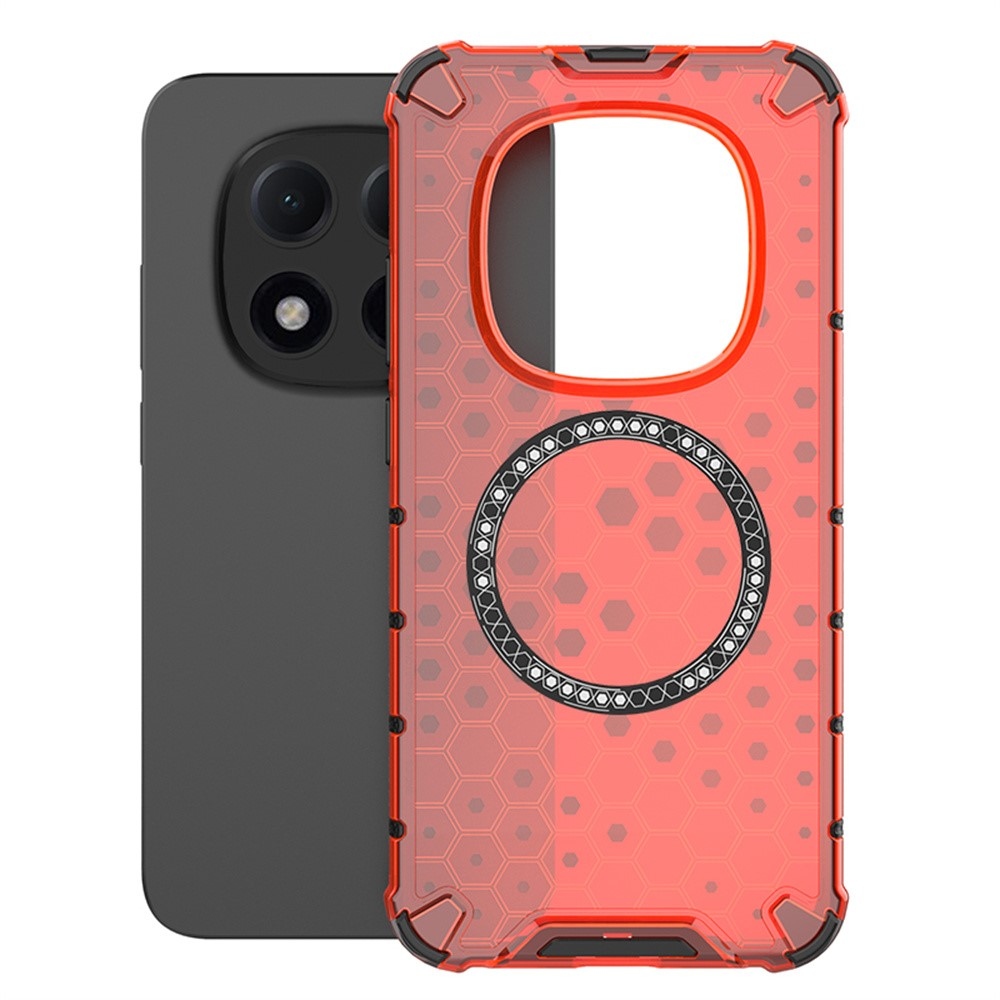 Honey odolný kryt s MagSafe na Xiaomi Redmi Note 15 Pro 5G - červený