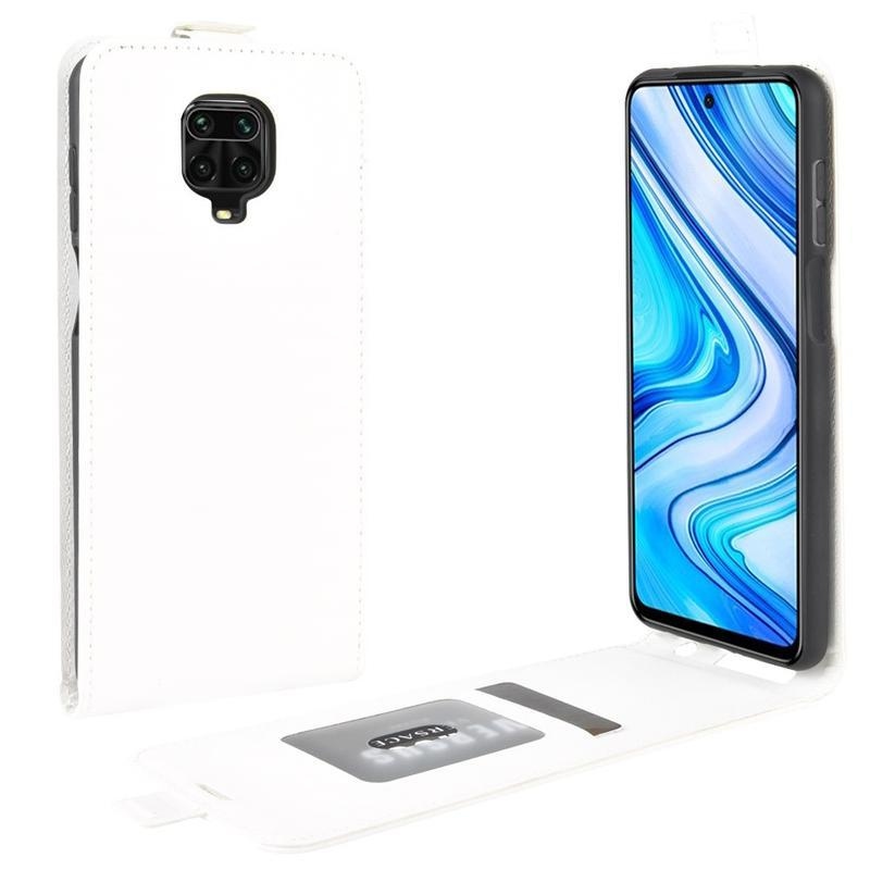 Horse PU kožené flipové puzdro na mobil Xiaomi Redmi Note 9 Pro/Note 9S - biele