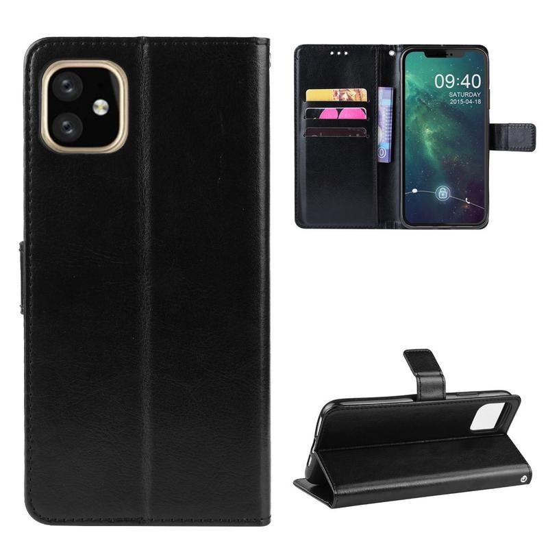 Horse PU kožené peněženkové puzdro na mobil iPhone 12 Pro 6,1 