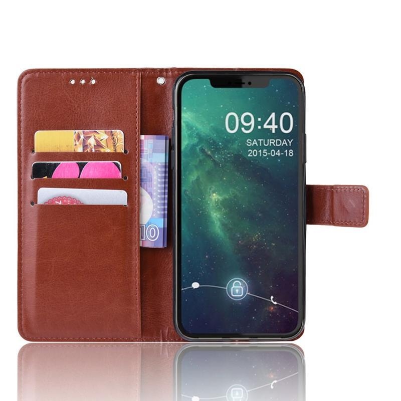 Horse PU kožené peněženkové puzdro na mobil iPhone 12 Pro 6,1 