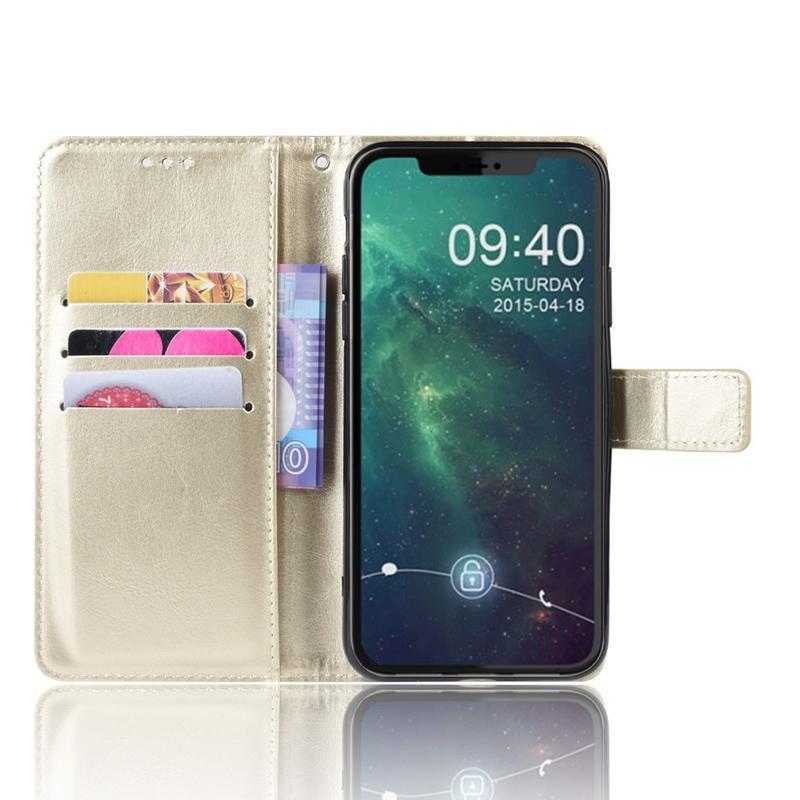 Horse PU kožené peněženkové puzdro na mobil iPhone 12 Pro Max 6,7 