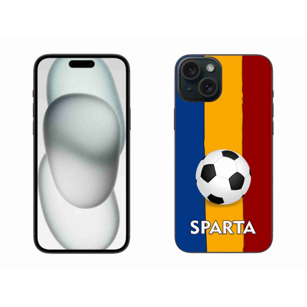 Gélový kryt mmCase na iPhone 15 Plus - futbal 1