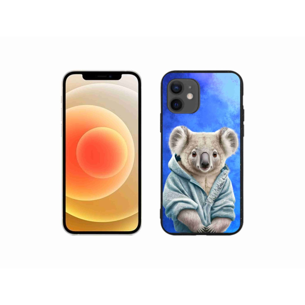 Gélový kryt mmCase na iPhone 12 mini - koala vo svetri