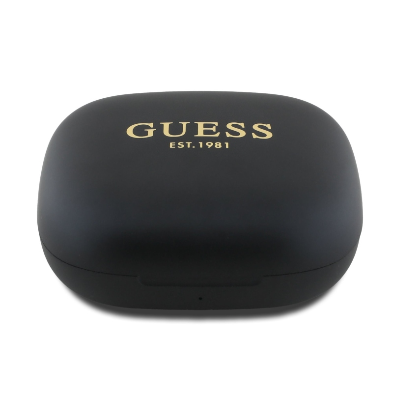 Guess Satin Classic Logo OWS Bezdrôtové Slúchadlá Black