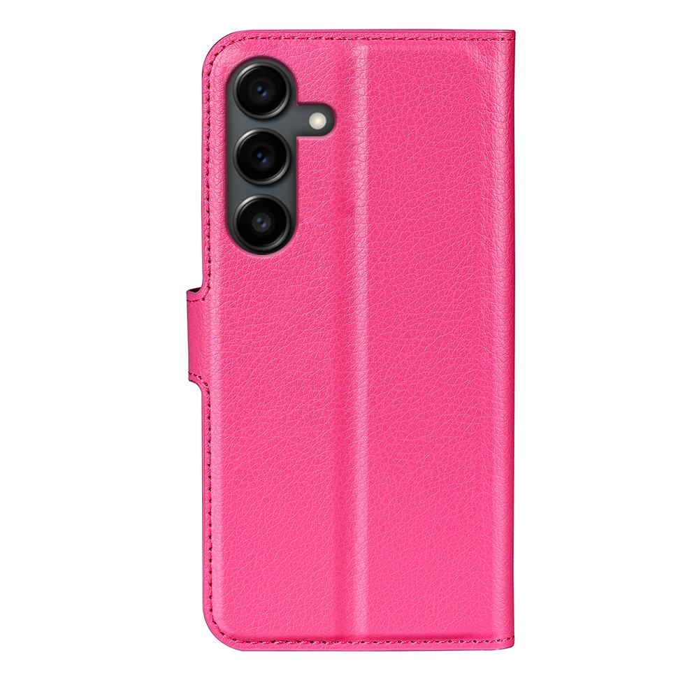 Litchi knižkové púzdro na Samsung Galaxy S25 FE - rose