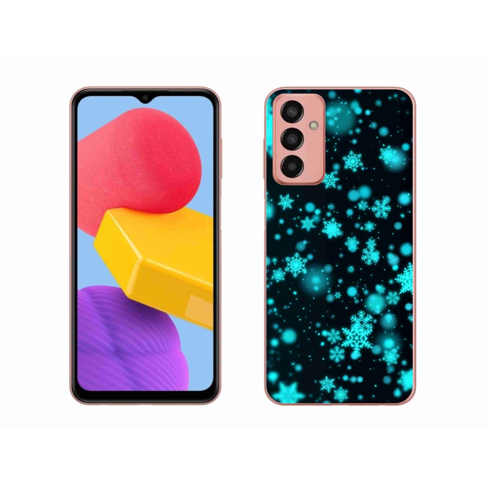 Gélový kryt mmCase na Samsung Galaxy M13 - snehové vločky 1