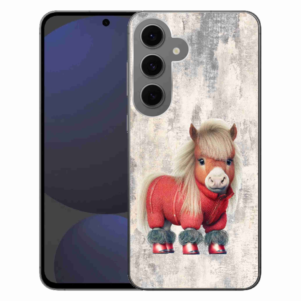 Gélový kryt mmCase na Samsung Galaxy S24 FE - poník vo svetri