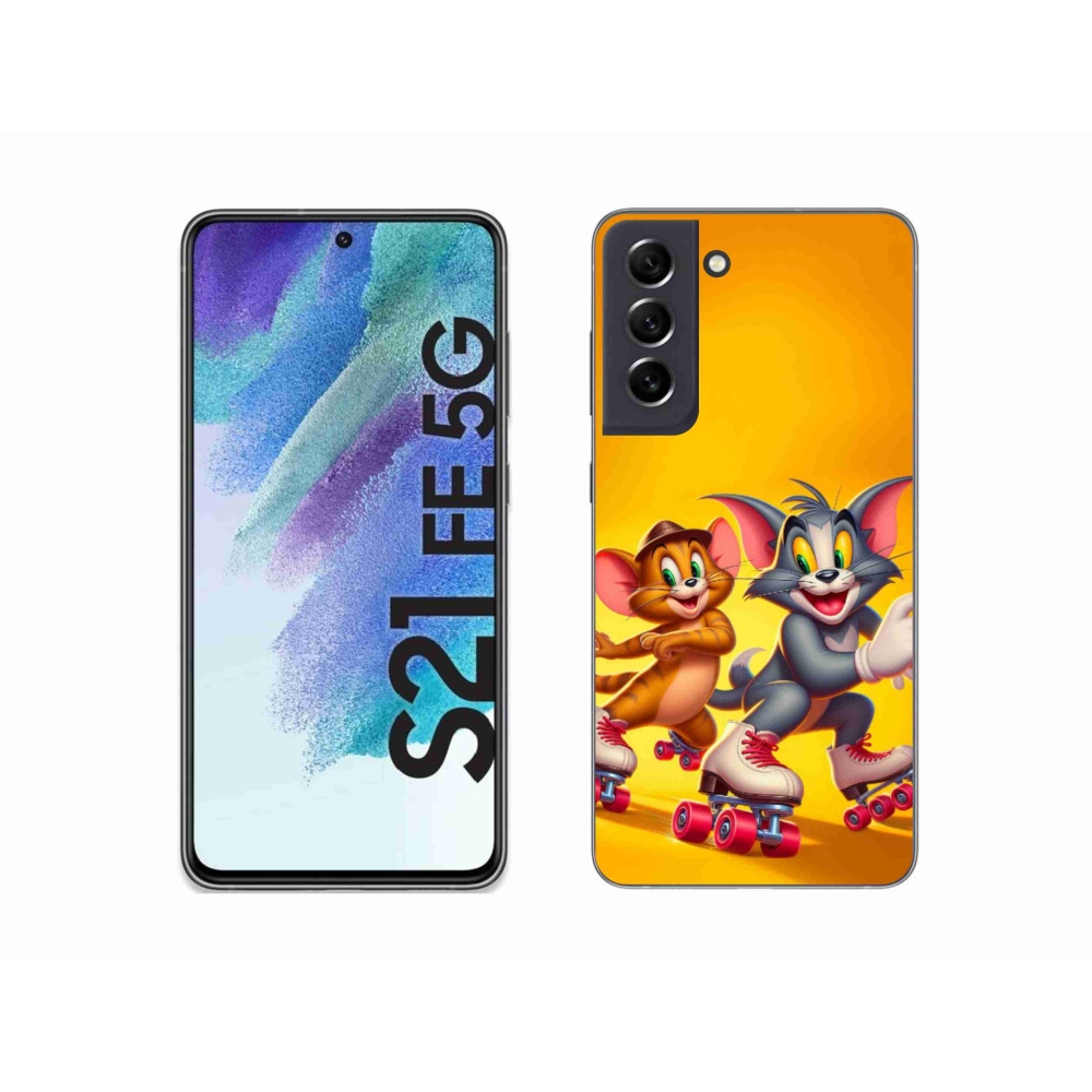 Gélový kryt mmCase na Samsung Galaxy S21 FE 5G - Tom a Jerry