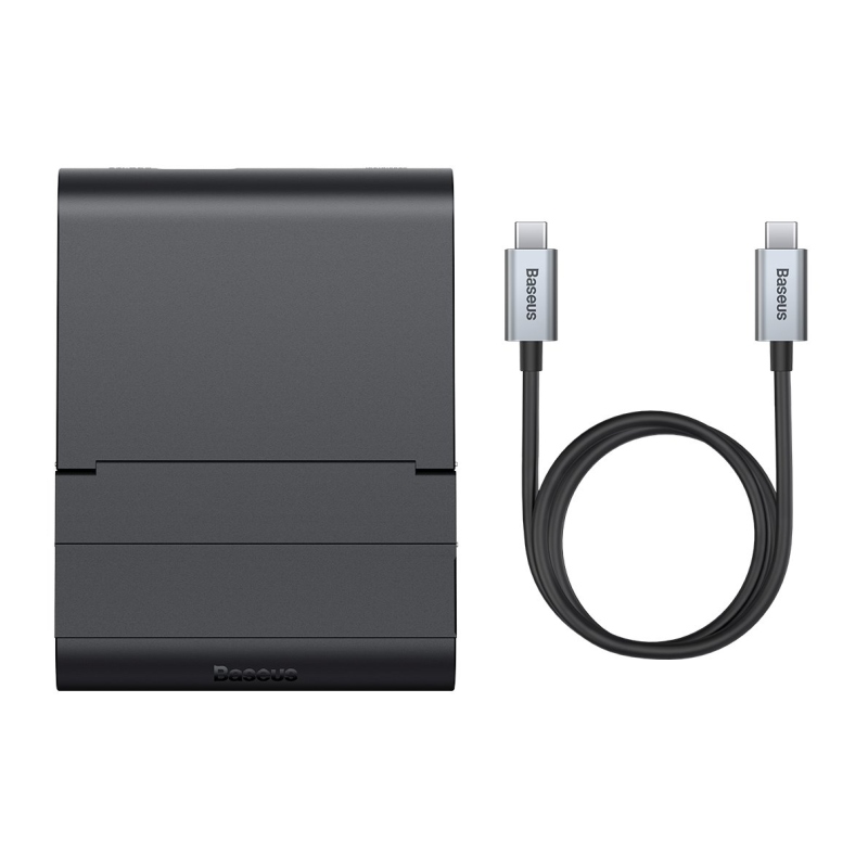 Baseus WKMD000001 Mate Docking USB-C Mobilný telefón Intelligent HUB Docking Station Pro Black